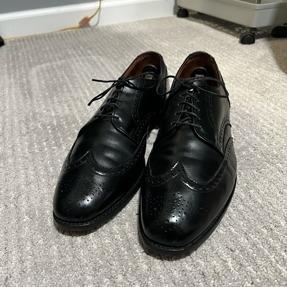 Allen Edmonds Ashland Wingtip Derby Black Calfskin Men’s Size 12 D